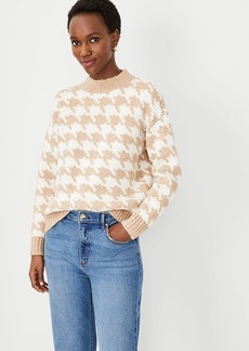 Ann Taylor Petite Houndstooth Wedge Sweater