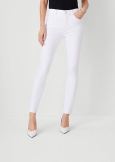 Ann Taylor Petite Mid Rise Skinny Jeans in White