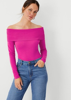Ann Taylor Petite Off The Shoulder Sweater