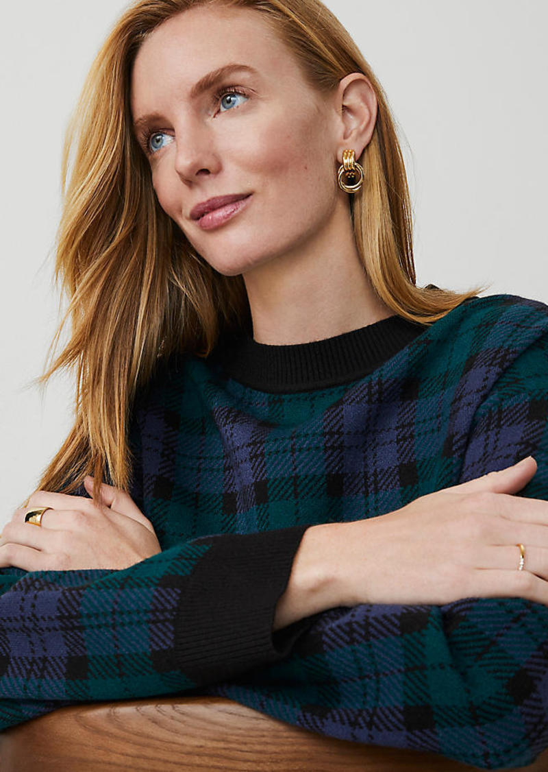 Ann Taylor Petite Plaid Sweater