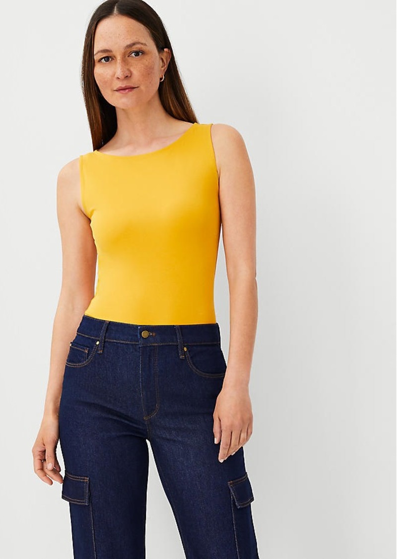 Ann Taylor Petite Refined Knit Boatneck Tank Top