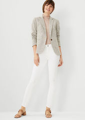 Ann Taylor Petite Sculpting Pocket Mid Rise Skinny Jean in White