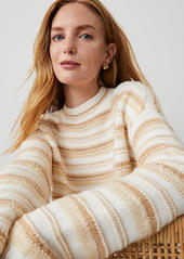 Ann Taylor Petite Stripe Relaxed Sweater