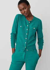 Ann Taylor Petite Tuck Stitch Cardigan