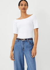 Ann Taylor Petite Wide Boatneck Top