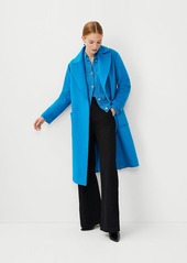 Ann Taylor Petite Wool Blend Belted Blanket Coat