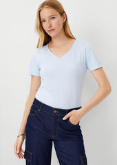 Ann Taylor Pima Cotton V-Neck Tee