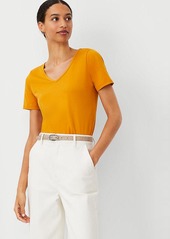 Ann Taylor Pima Cotton V-Neck Tee