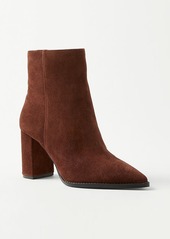 Ann Taylor Pointy Toe Suede Booties