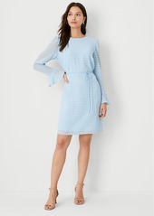 Ann Taylor Polka Dot Flounce Shift Dress