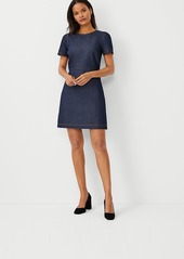 Ann Taylor Puff Sleeve Flare Dress