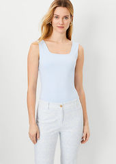 Ann Taylor Refined Knit Square Neck Tank Top