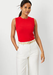 Ann Taylor Ribbed Sweater Shell Top