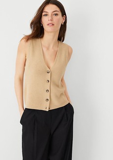 Ann Taylor Ribbed Sweater Vest