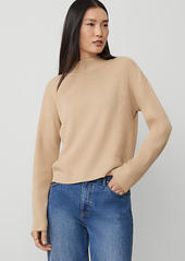 Ann Taylor Mock Neck Ribbed Sweater