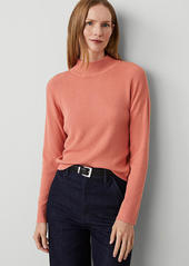 Ann Taylor Mock Neck Ribbed Sweater