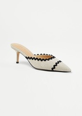 Ann Taylor Ric Rac Embroidered Mule Pumps