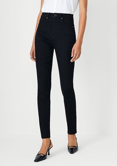 Ann Taylor High Rise Skinny Jeans in Classic Black Wash