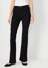 Ann Taylor Mid Rise Boot Cut Jeans in Classic Black Wash