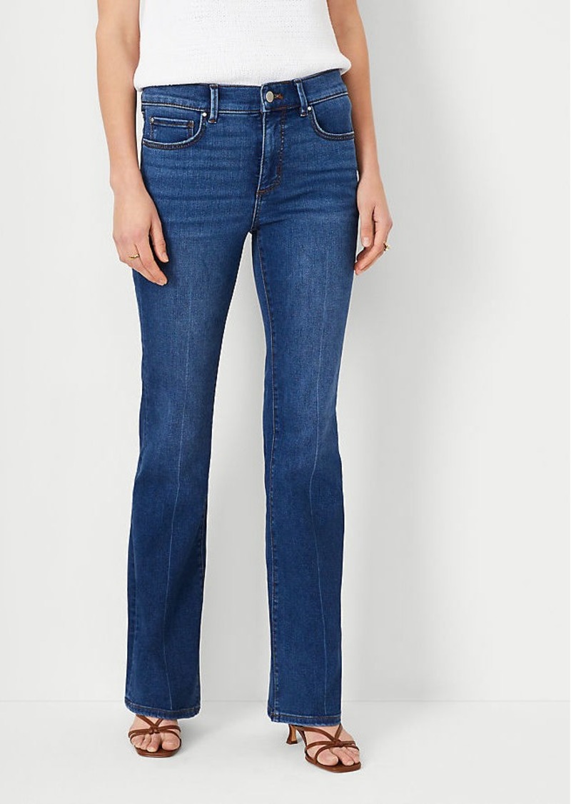 Ann Taylor Mid Rise Boot Cut Jeans in Classic Mid Wash - Curvy Fit