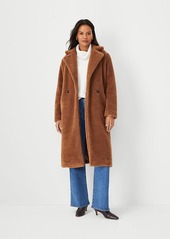 Ann Taylor Sherpa Double Breasted Coat