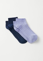 Ann Taylor Shimmer Ankle Sock Set