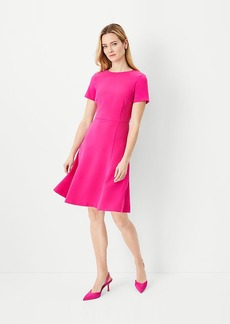 Ann Taylor Short Sleeve Flare Dress