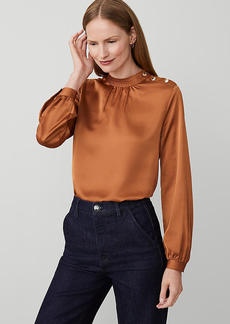 Ann Taylor Shoulder Button Blouse