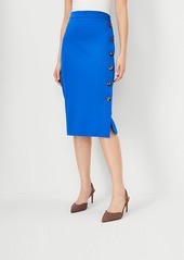 Ann Taylor Side Button Pencil Skirt