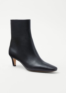 Ann Taylor Skinny Heeled Leather Booties