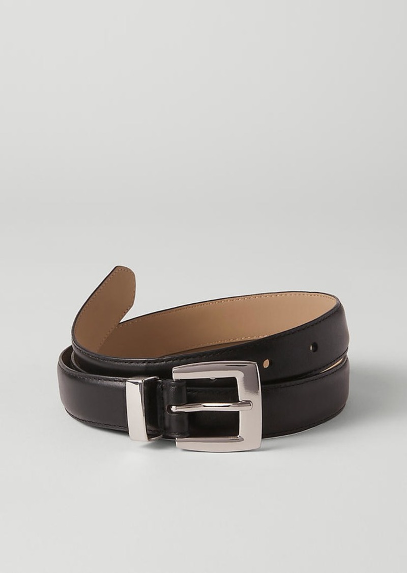 Ann Taylor Square Buckle Leather Belt