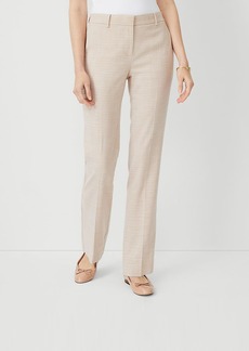 Ann Taylor The Sophia Straight Pant in Textured Crosshatch