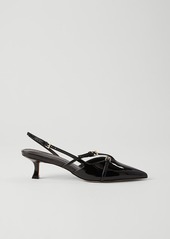 Ann Taylor Strappy Pointy Toe Patent Pump