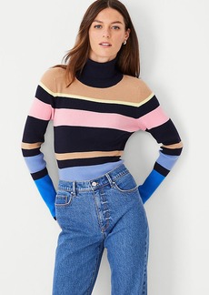 Ann Taylor Striped Turtleneck Sweater