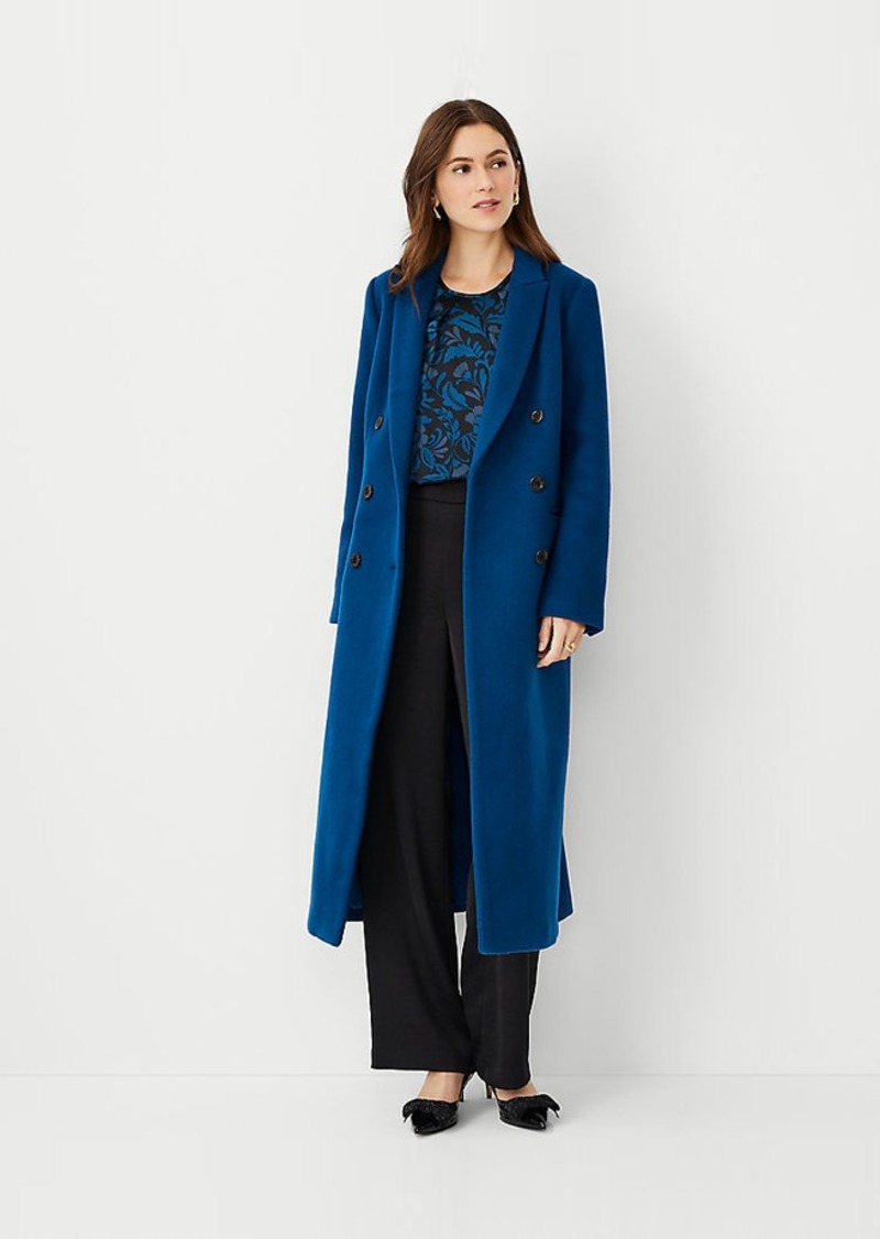 Ann Taylor Studio Collection Wool Blend Chesterfield Coat
