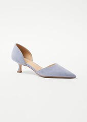 Ann Taylor Suede D'Orsay Pumps