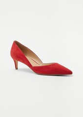 Ann Taylor Suede D'Orsay Pumps