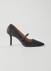 Ann Taylor Suede Mary Jane Pump