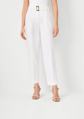 Ann Taylor The Tall Belted Pleated Taper Pant