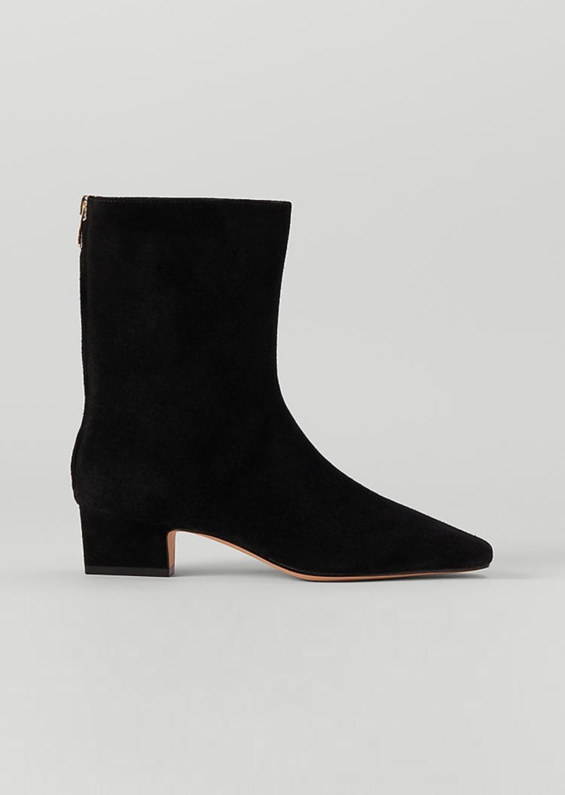 Ann Taylor Tapered Heel Suede Bootie