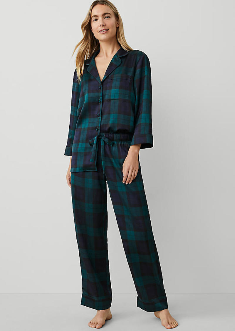 Ann Taylor Tartan Pajama Set