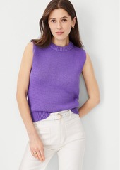 Ann Taylor Textured Sweater Shell Top