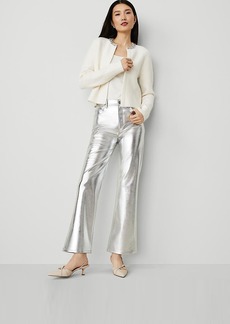 Ann Taylor The Ankle Boot Pant in Metallic Faux Leather