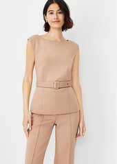 Ann Taylor The Belted Top in Double Knit