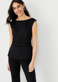 Ann Taylor The Belted Top in Double Knit