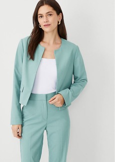 Ann Taylor The Crew Neck Jacket in Texture