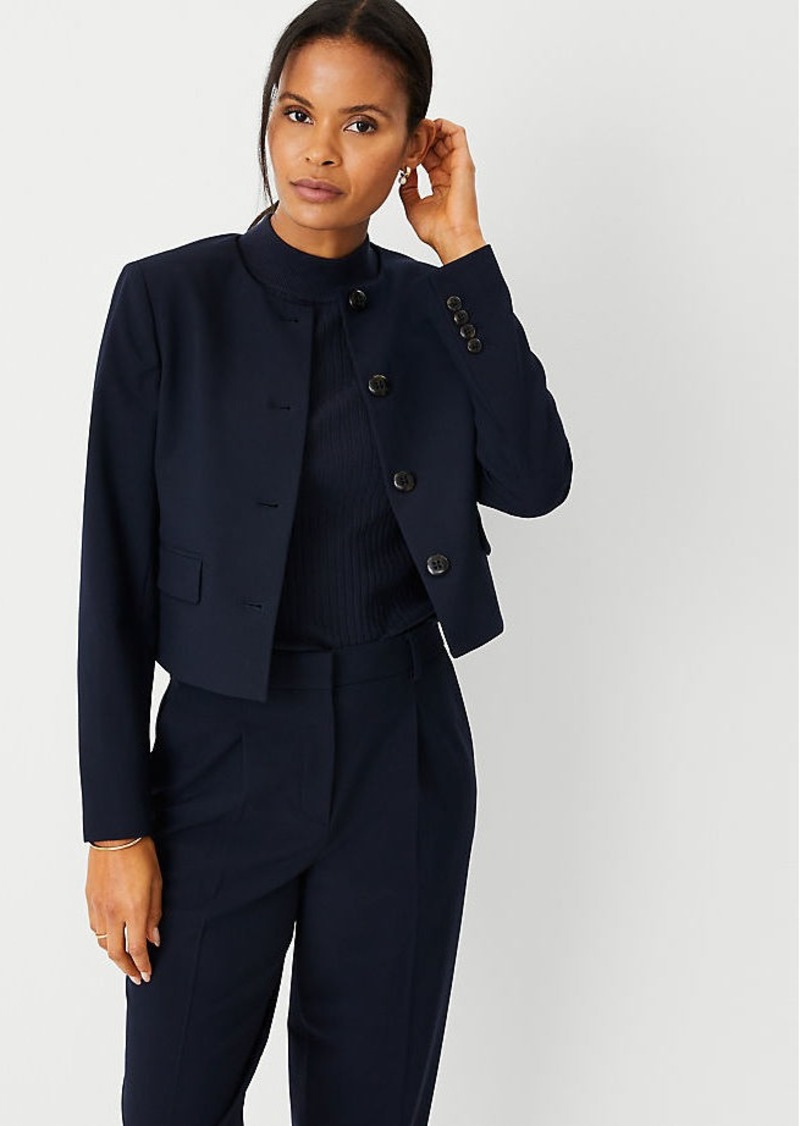 Ann Taylor The Crew Neck Jacket in Seasonless Stretch