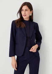 Ann Taylor The Cropped Two Button Blazer in Stretch Cotton