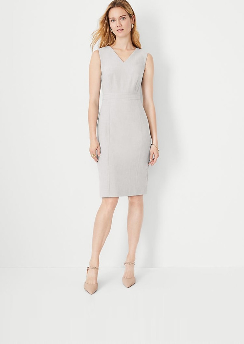 Ann Taylor The Double V Seamed Sheath Dress in Bi-Stretch