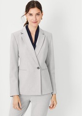 Ann Taylor The Fitted Double Breasted Blazer in Bi-Stretch